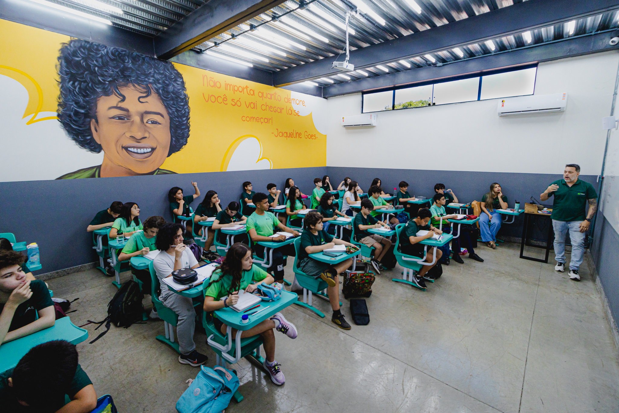 Uma sala de aula viva